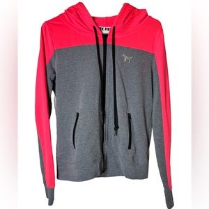 PINK Victoria’s Secret Zip Down Hoodie Sweatshirt.